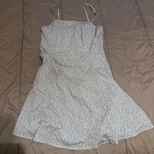 SHEIN Light Blue Floral Mini Dress